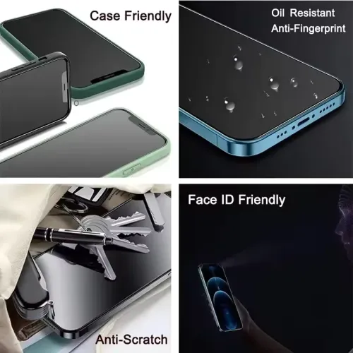 1-5PCS Anti-Spy Glass for iPhone